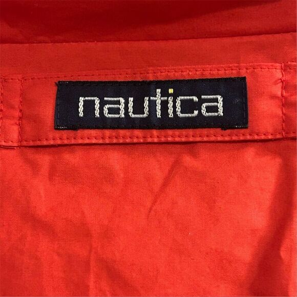 Vintage Nautica Women's Hooded Striped Jacket Red Size M Spring - Picture 13 of 16